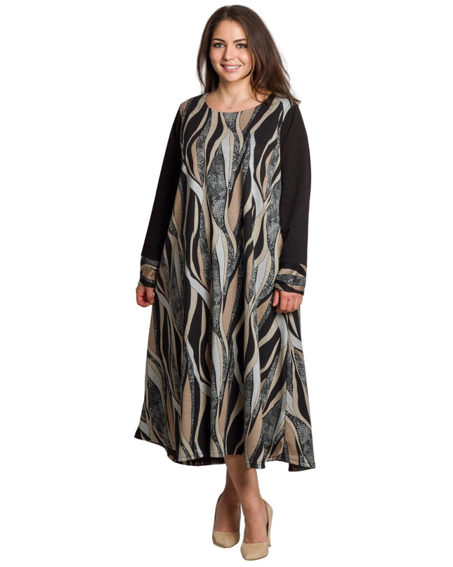 Κομψό κλός φόρεμα μεγάλα μεγέθη