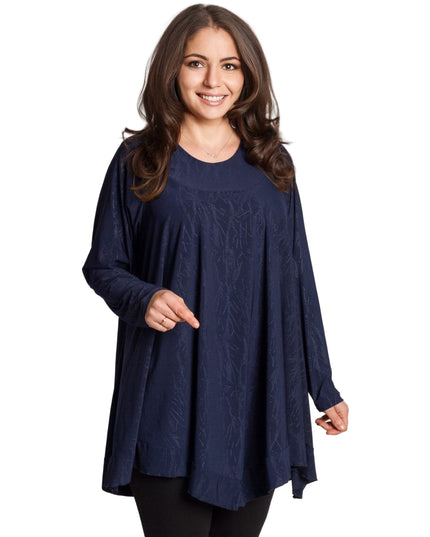 Επίσημη τουνίκ σε σκούρο μπλέ μεγάλα μεγέθη