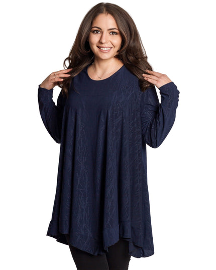 Επίσημη τουνίκ σε σκούρο μπλέ μεγάλα μεγέθη