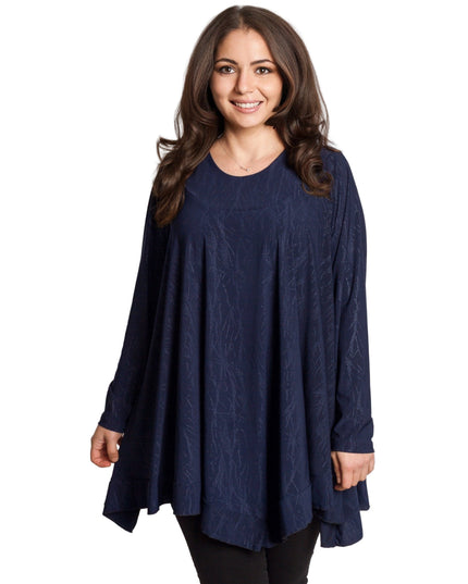 Επίσημη τουνίκ σε σκούρο μπλέ μεγάλα μεγέθη