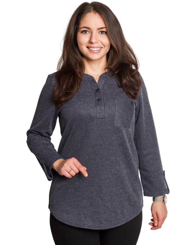 Γυναικεία τουνίκ με ίσια γραμμή και μπροστινή τσέπη