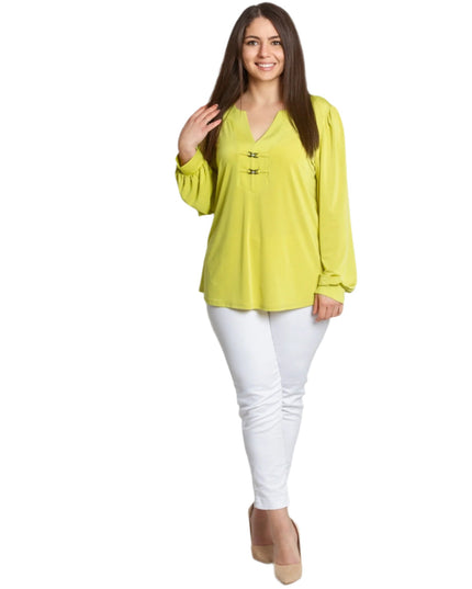 Κίτρινη Επίσημη Τουνίκ με Διακοσμητικά Στοιχεία