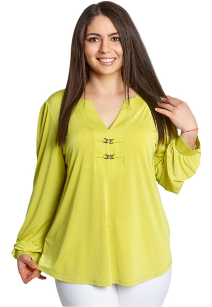 Κίτρινη Επίσημη Τουνίκ με Διακοσμητικά Στοιχεία