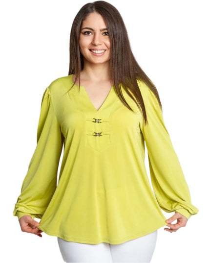 Κίτρινη Επίσημη Τουνίκ με Διακοσμητικά Στοιχεία