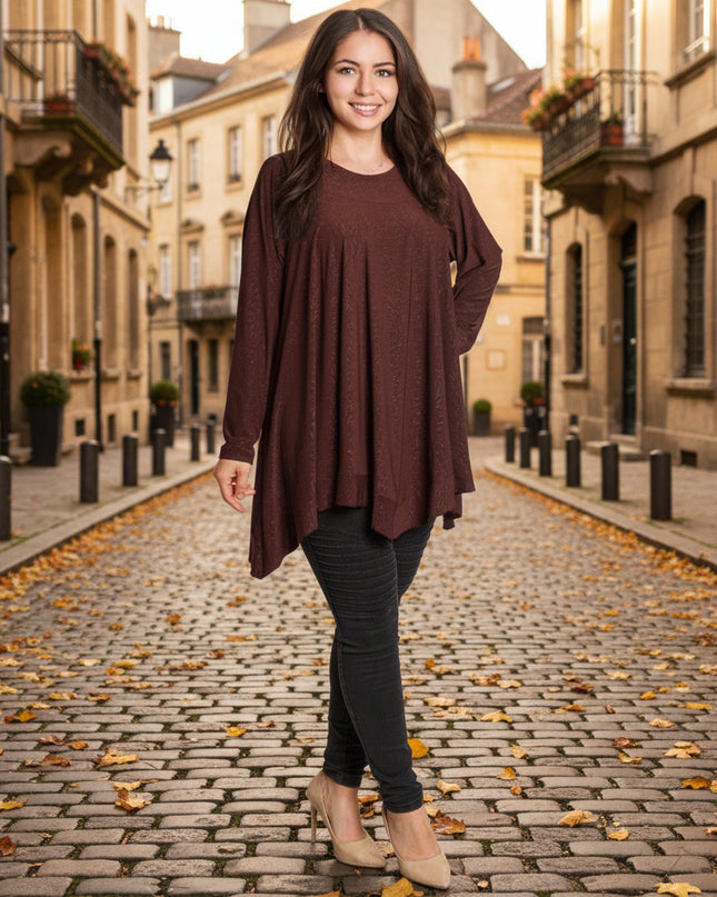 Εντυπωσιακή τουνίκ με ανάγλυφο και άνετη γραμμή