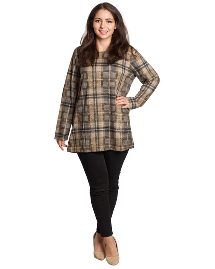 Γυναικεία ίσια καρό τουνίκ