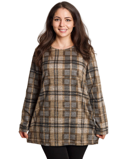 Γυναικεία ίσια καρό τουνίκ