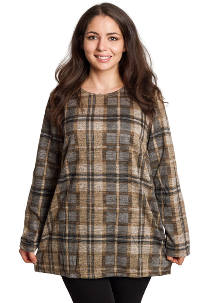 Γυναικεία ίσια καρό τουνίκ