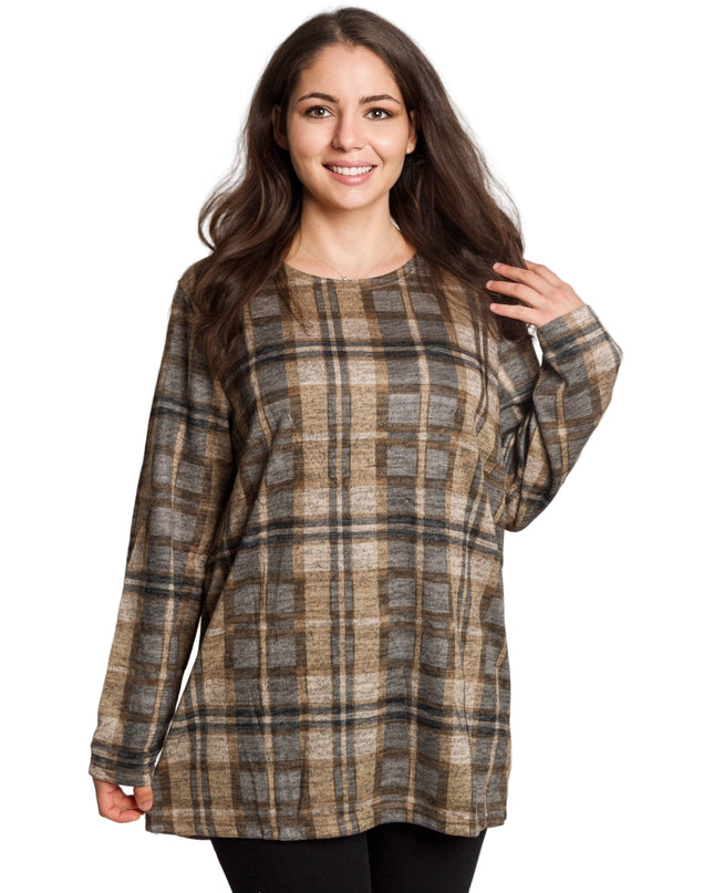 Γυναικεία ίσια καρό τουνίκ