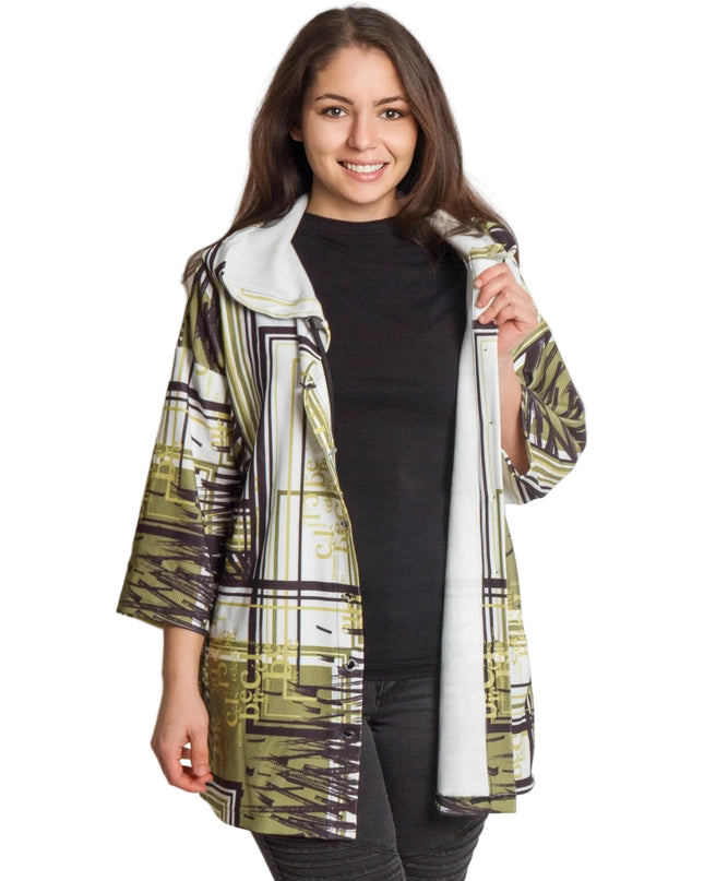 Ζακέτα με κουκούλα - 7/8 μανίκι - 3XL, 4XL, 5XL, 6XL - Όλες οι εποχές