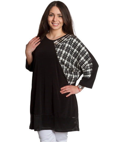 Μακριά Μαύρη Τουνίκ σε μεγάλο Μέγεθος