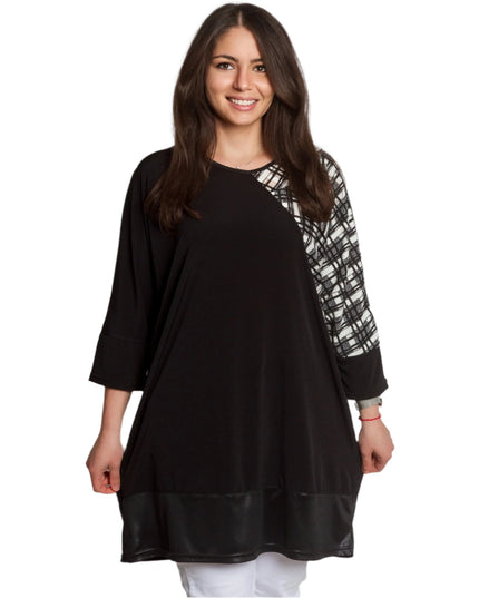 Μακριά Μαύρη Τουνίκ σε μεγάλο Μέγεθος