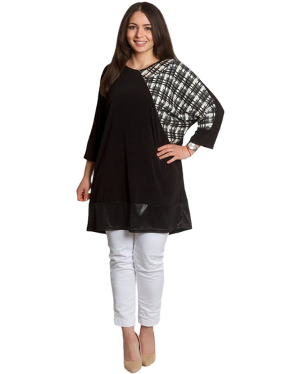 Μακριά Μαύρη Τουνίκ σε μεγάλο Μέγεθος