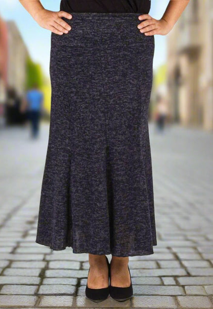 Φούστα Σκούρο Μπλε - Καθημερινή Plus Size - Φθινόπωρο-Χειμώνας