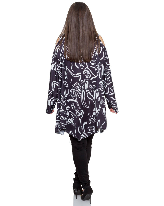 Κομψή ασπρόμαυρη Τουνίκ - Όλες οι Εποχές