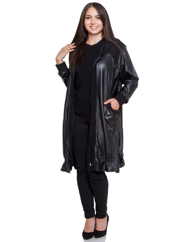 Κομψό Μαύρο Μπουφάν - Επίσημο - Φερμουάρ - Με Τσέπες - Φθινόπωρο-Χειμώνας