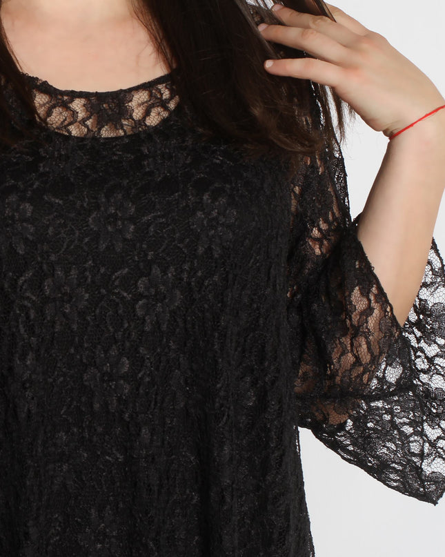 Επίσημη μακριά τουνίκ με όμορφη δαντέλα - Εκλεπτυσμένη εμφάνιση για κάθε περίσταση - Όλες οι εποχές