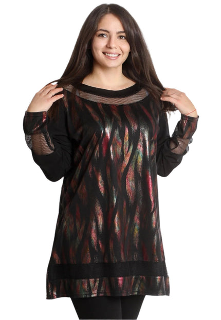 Επίσημη Μάξι Τουνίκ με Στοιχεία Λεπτού Δικτυού