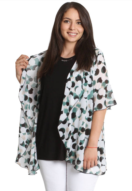 Σετ δύο κομματιών για γυναίκες - 2XL, 3XL, 4XL, 5XL - Άνοιξη-Καλοκαίρι