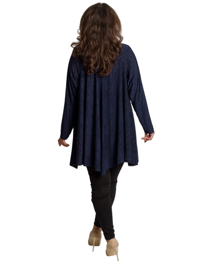 Επίσημη τουνίκ σε σκούρο μπλέ μεγάλα μεγέθη